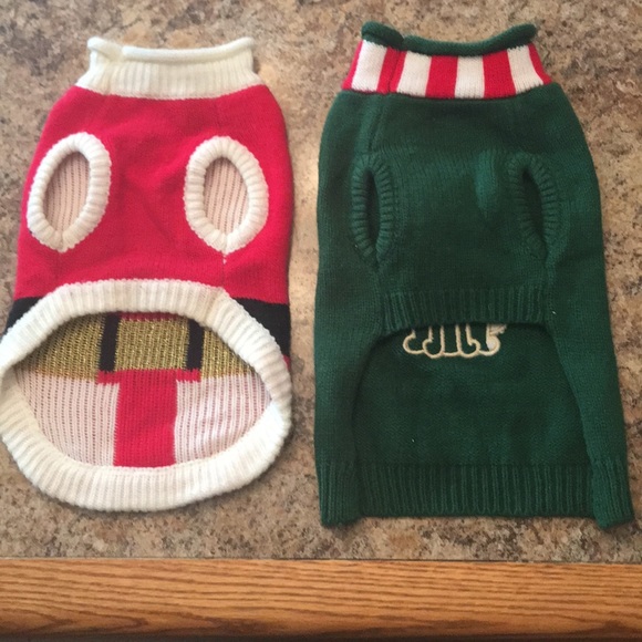 Puppy holiday sweater bundle size small - Picture 2 of 2